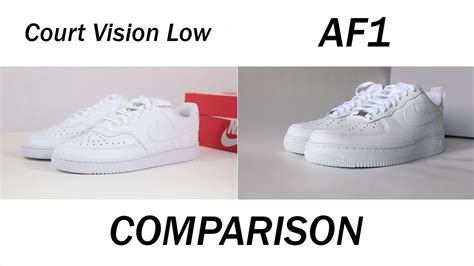 nike court vision vs air force 1